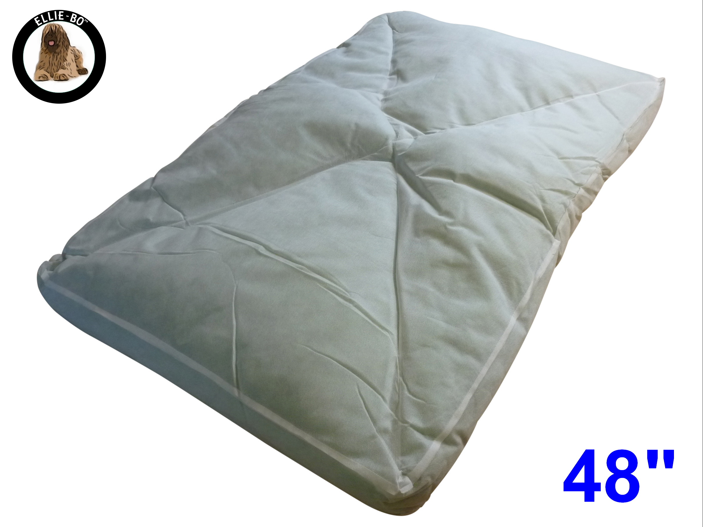 EllieBo XXL Black Waterproof Dog Bed to fit 48 inch Dog Cage Only